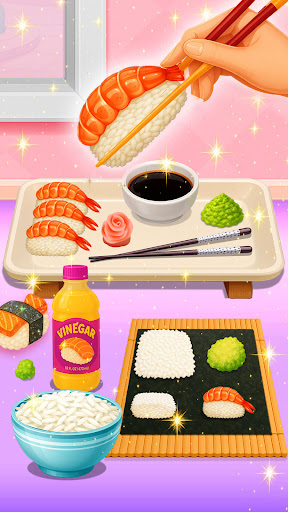 Sushi Bar Cafe Cooking Game ekran görüntüsü