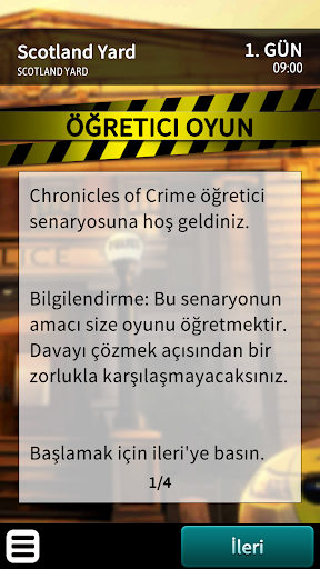 Suç Günlükleri ekran görüntüsü
