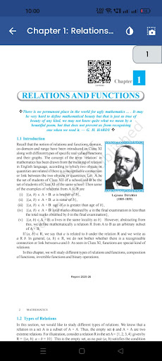 Class 12 Maths NCERT Book ekran görüntüsü
