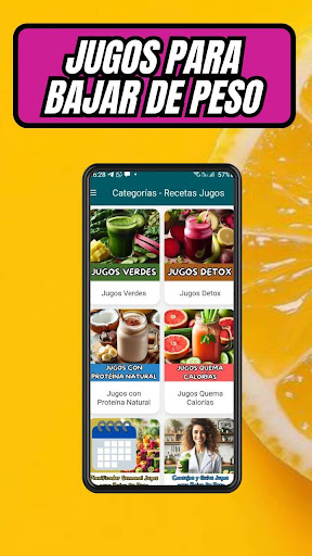 Jugos para Bajar De Peso ekran görüntüsü