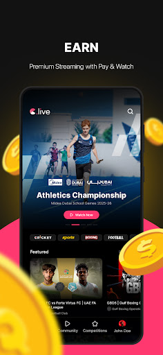 C.Live - Watch, Stream, Earn ekran görüntüsü