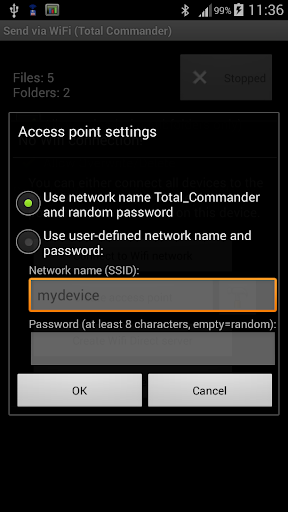 WiFi/WLAN Plugin for Totalcmd ekran görüntüsü