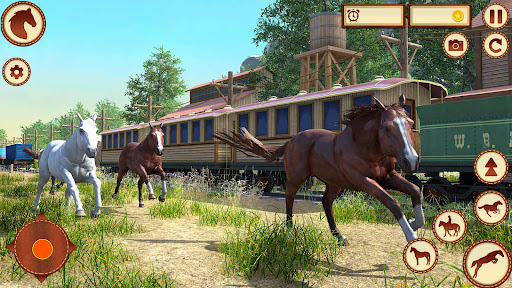 Virtual Wild Horse Family Sim ekran görüntüsü