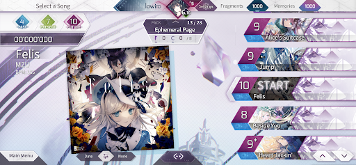 Arcaea ekran görüntüsü
