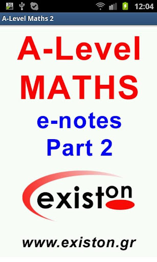 A-Level Mathematics (Part 2) ekran görüntüsü