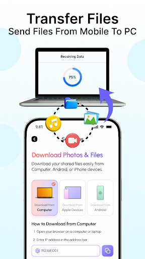 Data Transfer & File Sharing ekran görüntüsü
