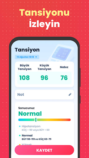Nabız ölçer: Nabız monitörü ekran görüntüsü