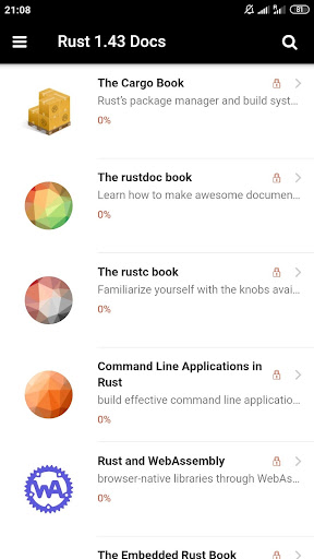 Rust 1.43 Docs ekran görüntüsü