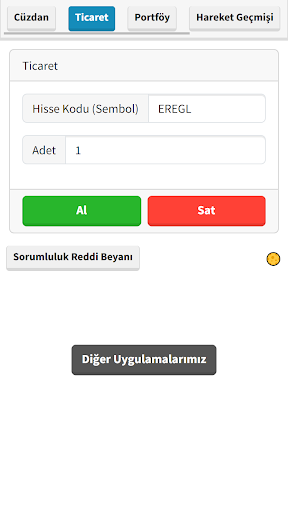 Hisse Oyunu: Borsa Simülasyonu ekran görüntüsü