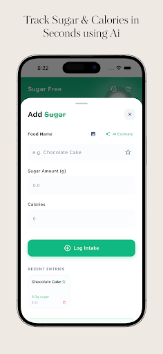 Ai SugarFree: Quit Sugar Now ekran görüntüsü