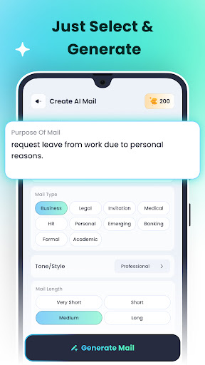 AI Email Writer ekran görüntüsü