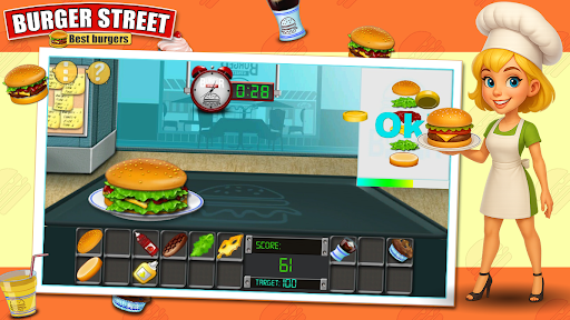 Burger Street: Cooking Rush ekran görüntüsü