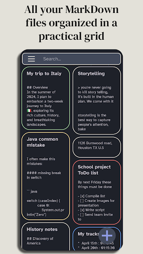 Markdown editor - PocketMark ekran görüntüsü