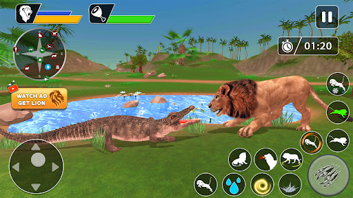 Lion Games Animal Simulator 3D ekran görüntüsü