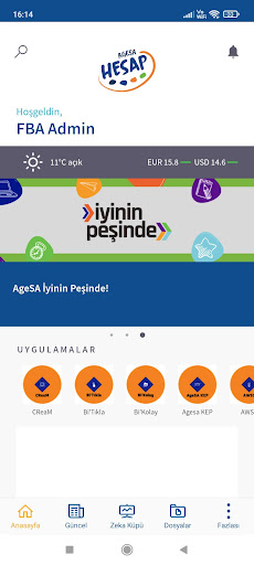 AgeSA Hesap ekran görüntüsü