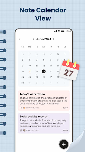 Notes, Notepad & Memo Calendar ekran görüntüsü