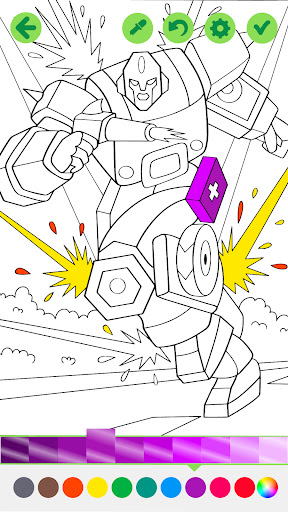 Robots City Coloring for Boys ekran görüntüsü