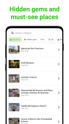 Bogotá Tour Guide:SmartGuide ekran görüntüsü