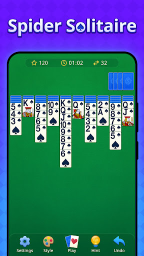 Classic Card: Spider Solitaire ekran görüntüsü