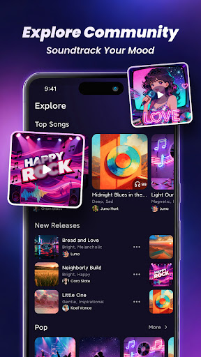 Yapay Zeka Müzik ve Şarkılar ekran görüntüsü
