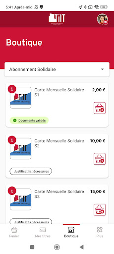 e-ticket TILT ekran görüntüsü