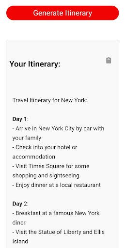 Trip Planner ekran görüntüsü