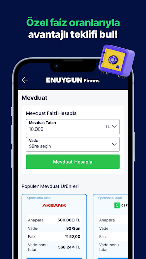 ENUYGUN Finans: Kredi Mevduat ekran görüntüsü
