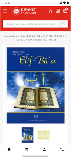 Diyanet Yayınları E-satış ekran görüntüsü
