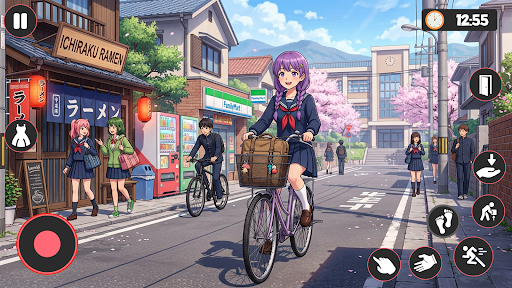 High School Love Anime Games ekran görüntüsü
