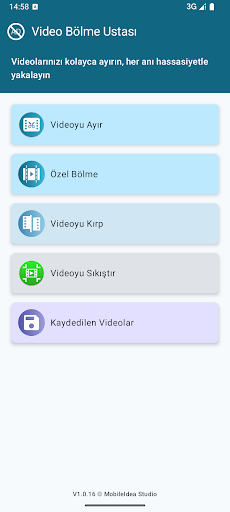 EasySplit -Videoyu böl ve kırp ekran görüntüsü