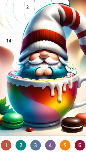 Fairytale Color by number game ekran görüntüsü