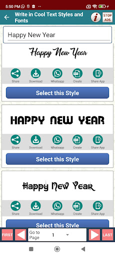 Write Cool Text Fonts Styles ekran görüntüsü