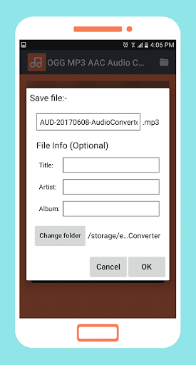 OGG MP3 AAC Audio Converter ekran görüntüsü