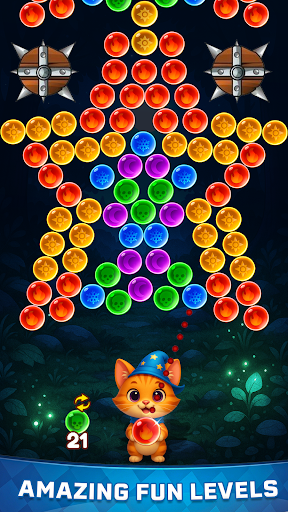 Cat Bubble Shooter: Pop Rescue ekran görüntüsü