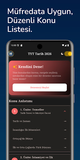 TYT Tarih Soruları 2026 ekran görüntüsü