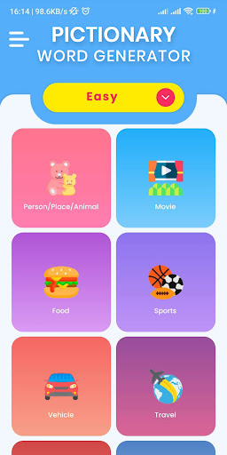 Pictionary Word Generator ekran görüntüsü