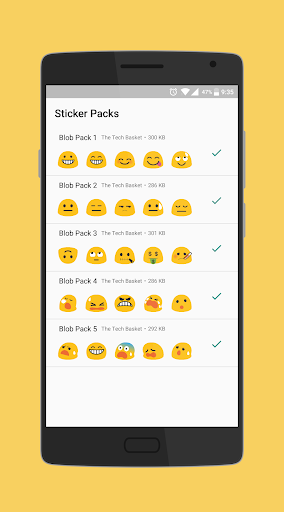 Blob is Back - WAStickerApps ekran görüntüsü