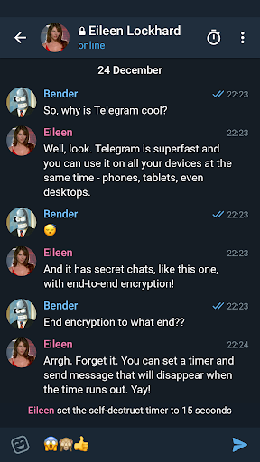 Telegram X ekran görüntüsü