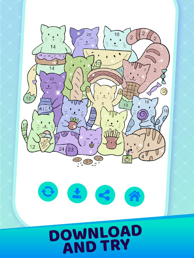 Funny Doodle Coloring Book ekran görüntüsü