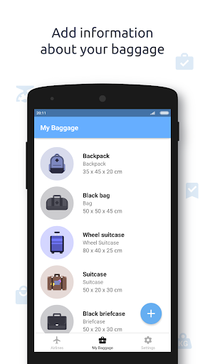 Baggify - airlines baggage all ekran görüntüsü