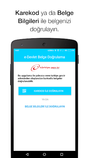 e-Devlet Belge Doğrulama ekran görüntüsü