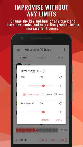 Backing Tracks Guitar Jam Pro ekran görüntüsü