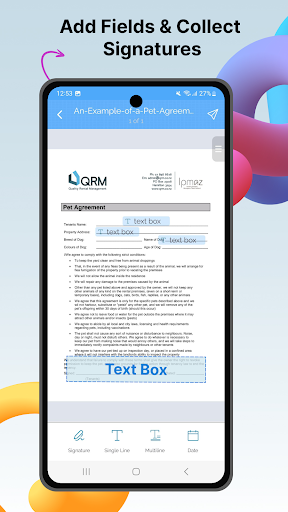 eZy Sign & Fill Documents ekran görüntüsü