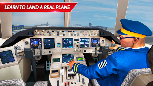 Uçak pilotu simülatörü oyunu ekran görüntüsü