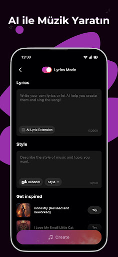 AI Müzik Üreticisi - Waazy ekran görüntüsü