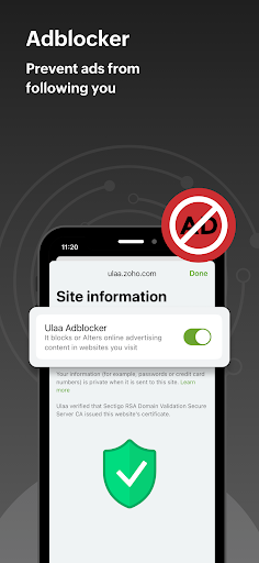 Ulaa Browser ekran görüntüsü