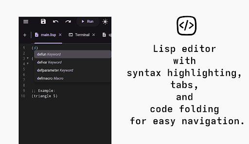 Offline Lisp IDE - LiDeck ekran görüntüsü
