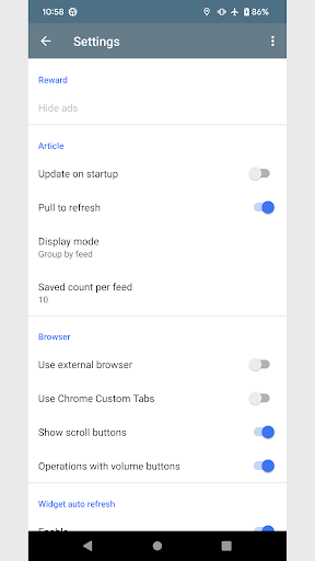 Simple RSS (RSS Reader) ekran görüntüsü
