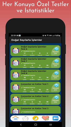 6. Sınıf Test Çöz Tüm Dersler ekran görüntüsü