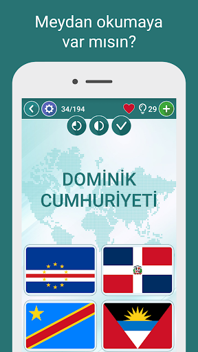 Coğrafya bilgi yarışması ekran görüntüsü